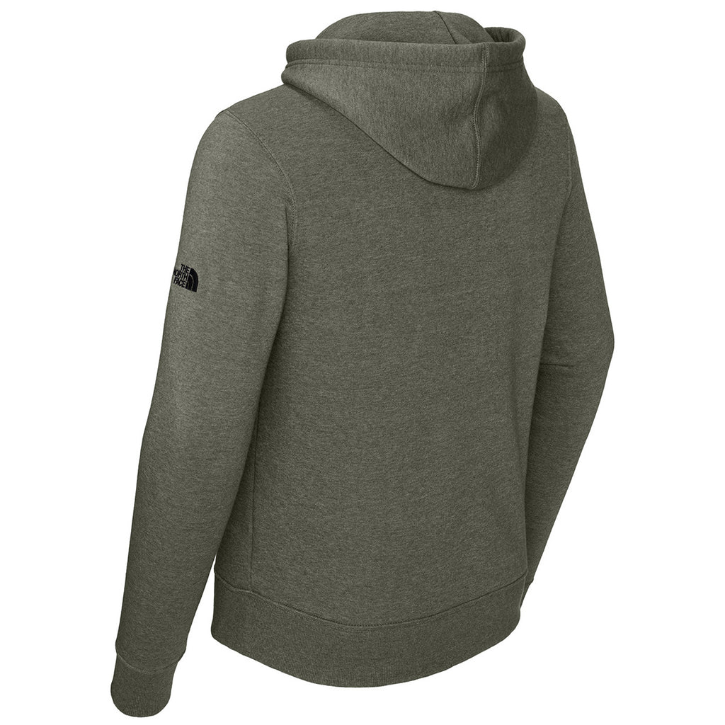 The North Face Men's New Taupe Green Heather Sleeve Logo Pullover Hoodie