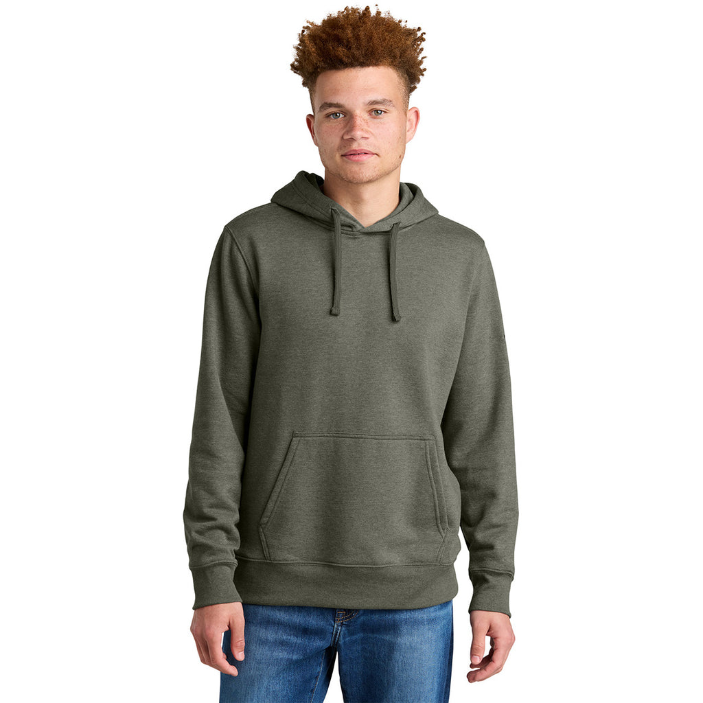 The North Face Men's New Taupe Green Heather Sleeve Logo Pullover Hoodie