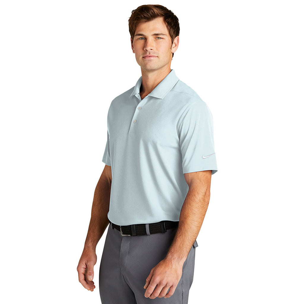 Nike Men's Blue Tint Dri-FIT Micro Pique 2.0 Polo