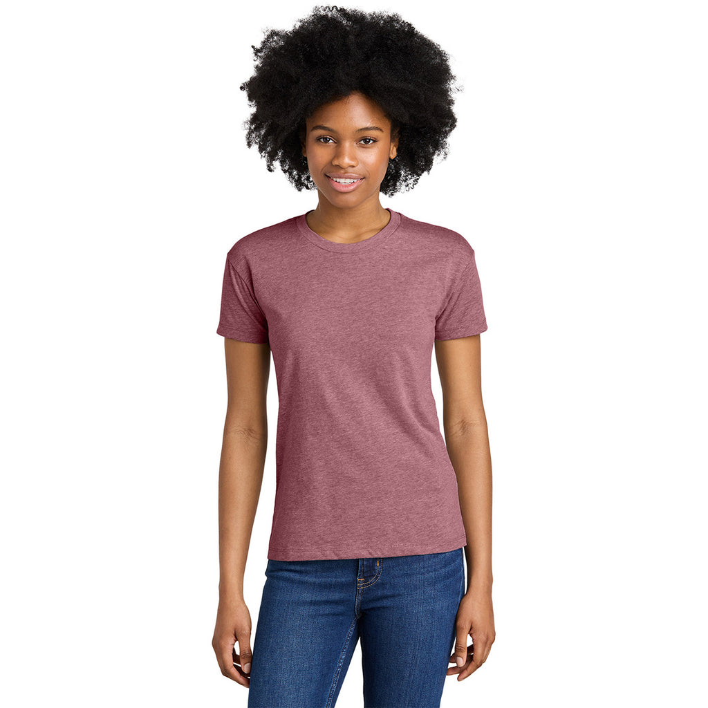 Next Level Women's Heather Mauve CVC Relaxed Tee