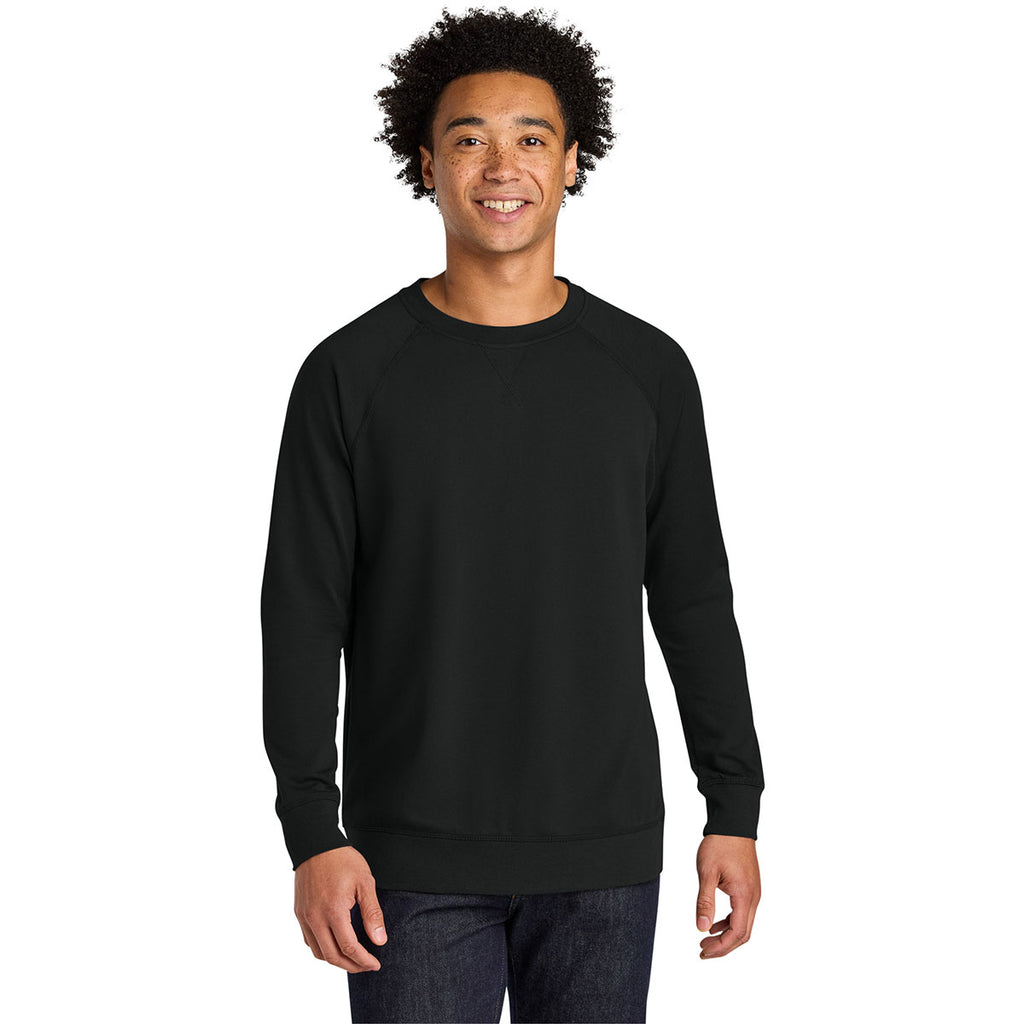 Next Level Men's Black Laguna Raglan Sweatshirt
