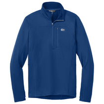 Outdoor Research Men's Galaxy Blue Tech Grid 1/4-Zip Fleece