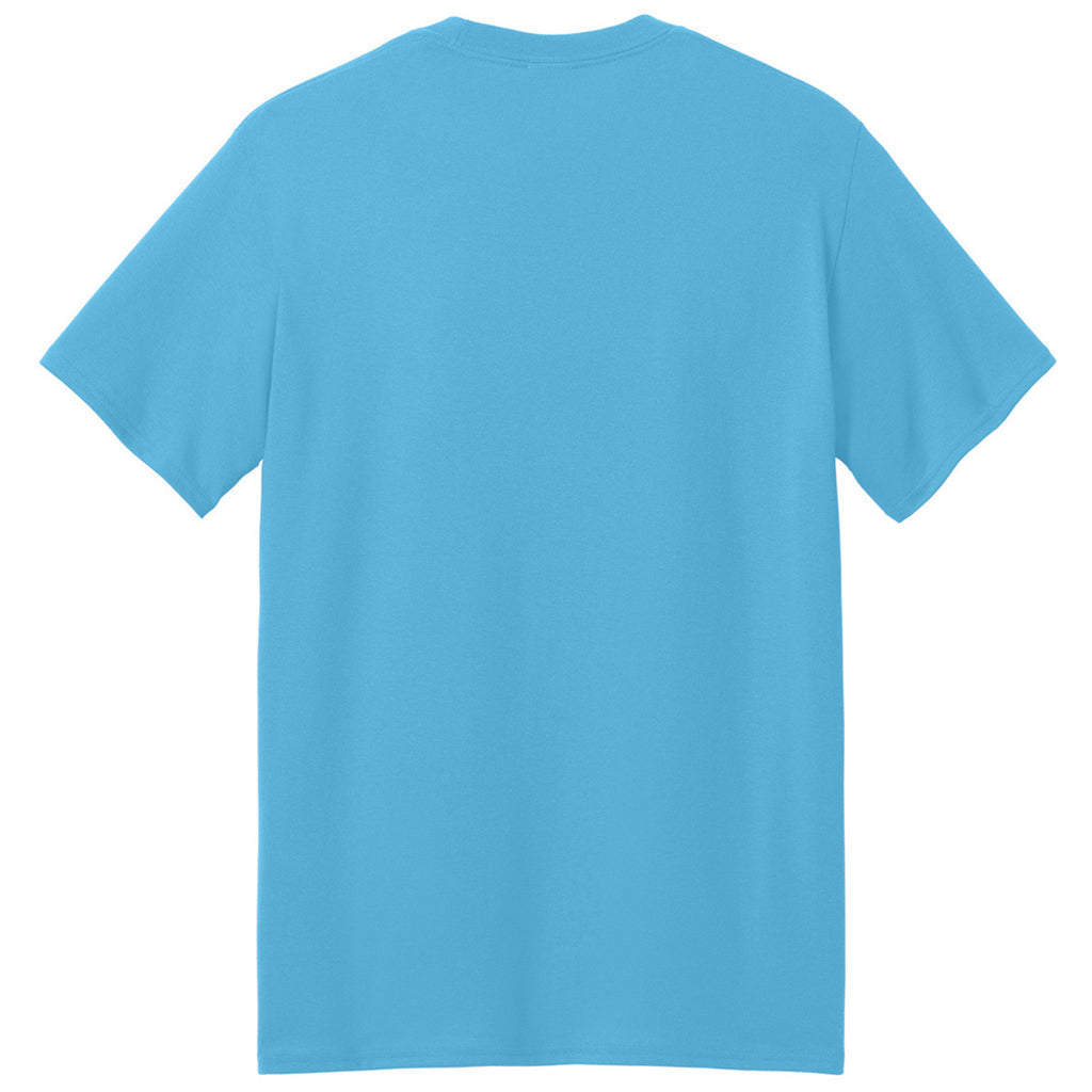 Port & Company Men's Aquatic Blue Core Blend Recycled Tee