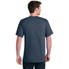 Port & Company Men's Navy Blue Heather Core Blend Recycled Tee