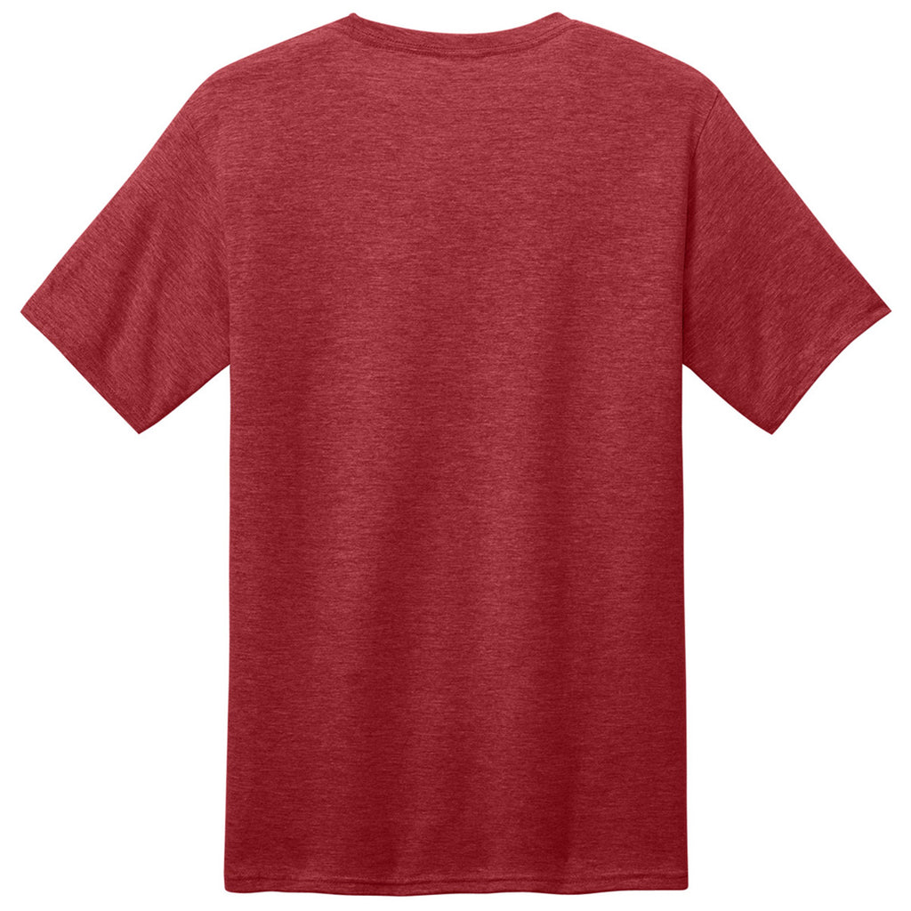 Port & Company Unisex Team Cardinal Heather CVC Tee