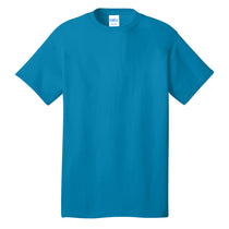 Port & Company Men's Neon Blue Core Cotton Tee