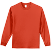 Port & Company Men's Orange Long Sleeve Essential Tee