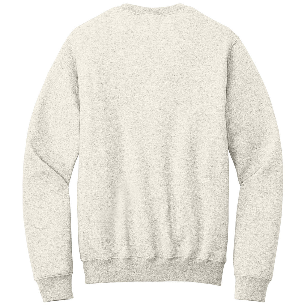 Port & Company Unisex Oatmeal Heather Core Fleece Crewneck Pocket Sweatshirt