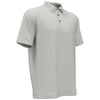 Perry Ellis Men's White Grey Heather Double Knit Polo