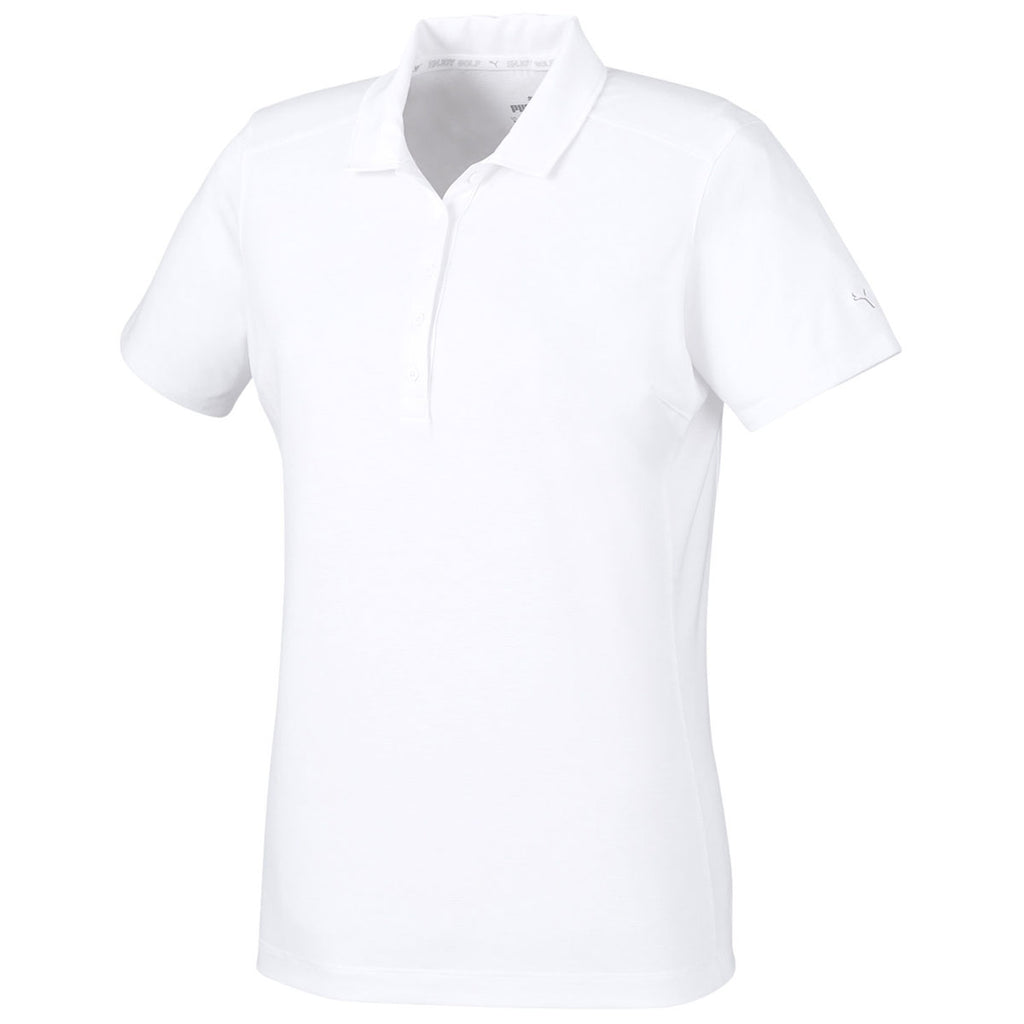 Puma Golf Women's Bright White Bandon Polo