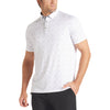 UNRL Men's White-Grey Precision Polo