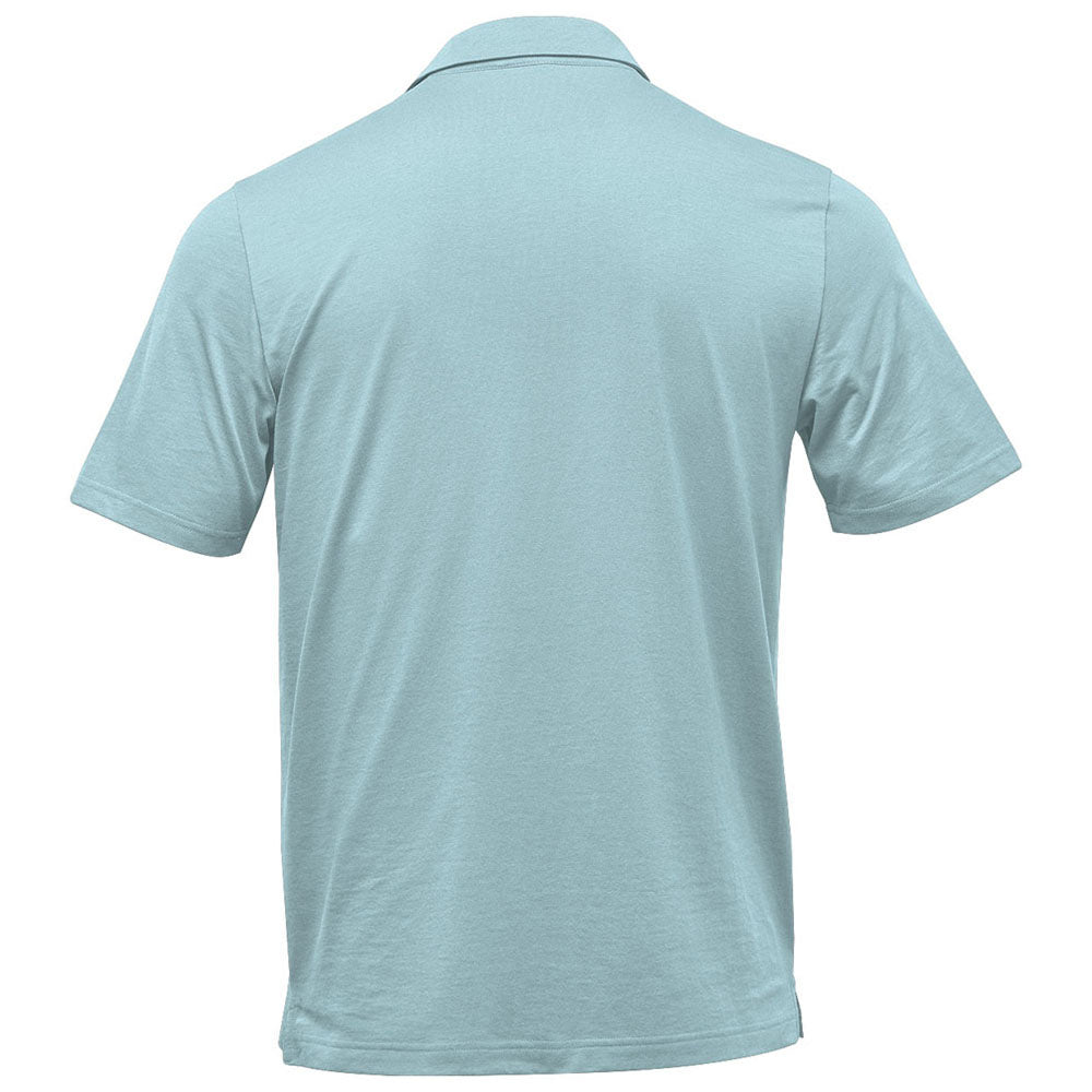 Stormtech Men's Ice Blue Settebello Short Sleeve Polo