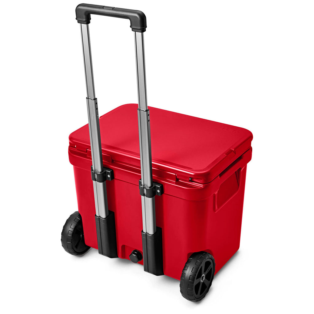 YETI Rescue Red Roadie 60 Wheeled Cooler