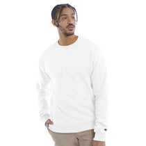 Champion Men's White Crewneck Sweatshirt