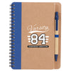 Bullet Blue 5'' x 7'' Eco-Friendly Spiral Notebook with Pen