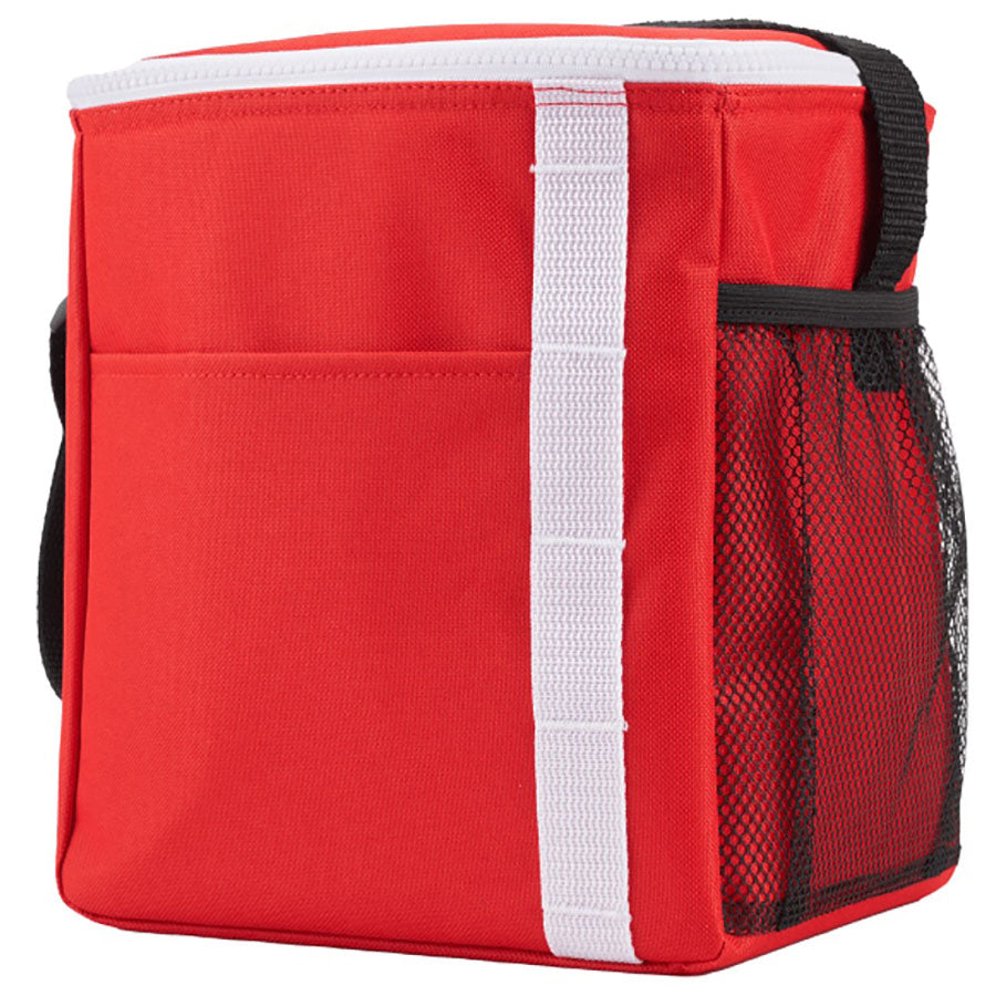 Bullet Red Accent Recycled 12 Can Lunch Cooler