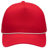 Sportsman Red Five-Panel Rope Heritage Fit Cap