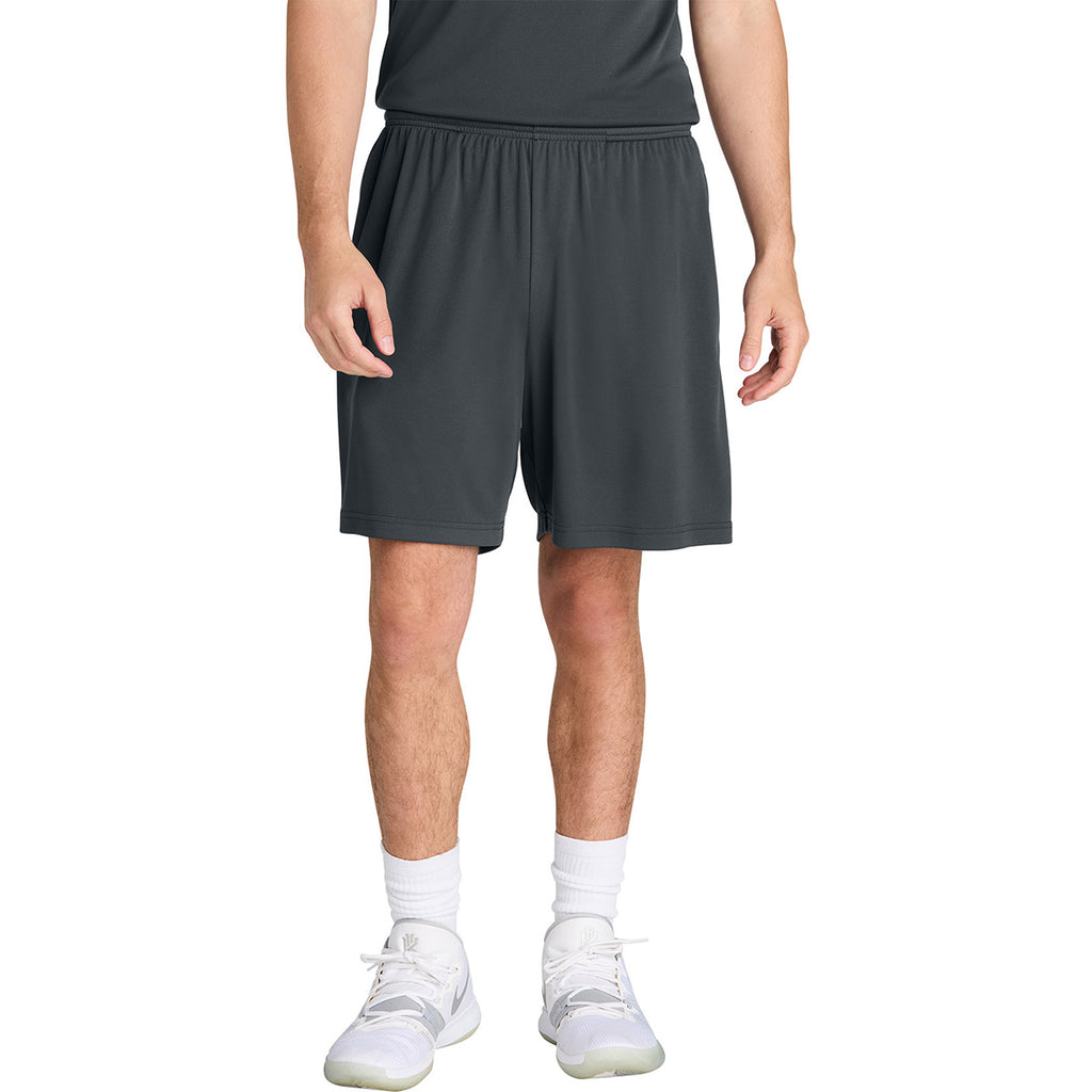 Sport-Tek Men's Iron Grey PosiCharge Competitor 7" Pocketed Short