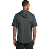 Sport-Tek Men's Iron Grey Club Short Sleeve Hoodie