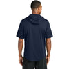 Sport-Tek Men's True Navy Club Short Sleeve Hoodie