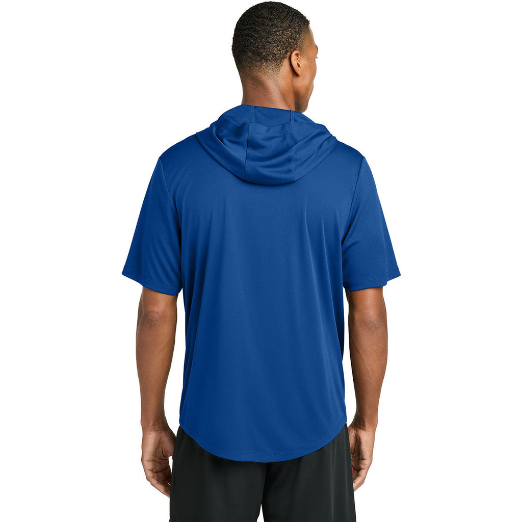Sport-Tek Men's True Royal Club Short Sleeve Hoodie