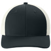 Sport-Tek Black/ White Club Trucker Cap