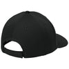 Sport-Tek Black Impact Mesh Stretch-Tek Adjustable Cap
