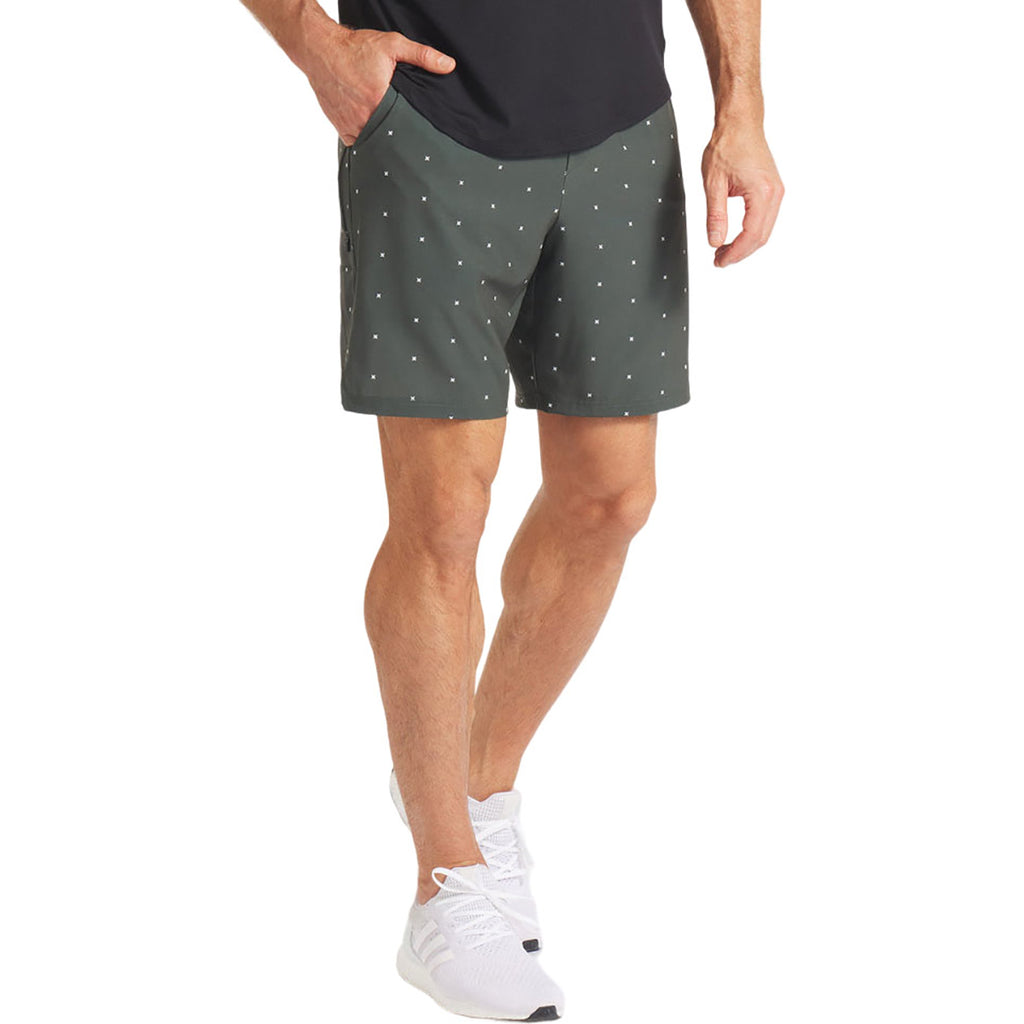 UNRL Men's Olive X-Out Stride Short [7.5"]