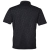 Swannies Golf Men's Black Barrett Embossed Polo