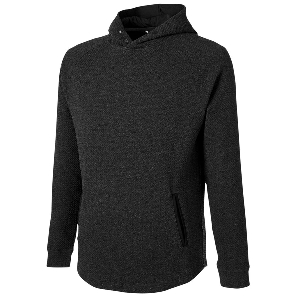 Swannies Golf Unisex Black/Heather Camden Hooded Pullover