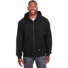 Berne Men's Black Tall Heritage Thermal-Lined Full-Zip Hooded Sweatshirt