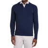 Holderness & Bourne Men's Heathered Navy Tilley Quarter-Zip Hoodie