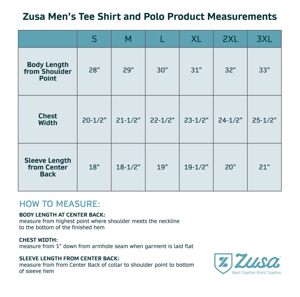 Zusa 3 Day Men's White Peachy Tee