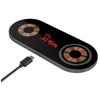 Innovations Gun Metal/Black Glass Top Dual Wireless Charging Pad