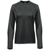 Stormtech Women's Charcoal Heather Volante H2X-DRY Long Sleeve Tee