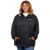 Elevate Unisex Black Avas Eco Packable Quarter Zip Anorak Pullover