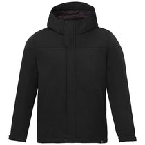 Elevate Men's Black Lena Eco Water Repellent Insulated Jacket With Hoodie