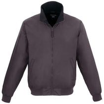 Elevate Unisex Grey Storm Belford Eco Fleece Lined Full Zip Bomber Jacket