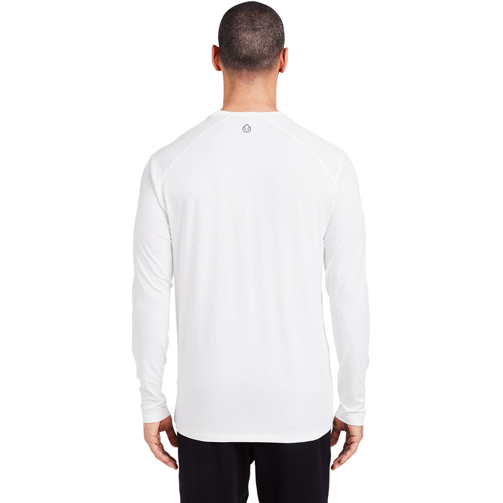 tasc Men's White Carrollton Fitness Long-Sleeve T-Shirt