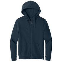 tentree Men's Dress Blue Organic Cotton Fleece Full-Zip Hoodie