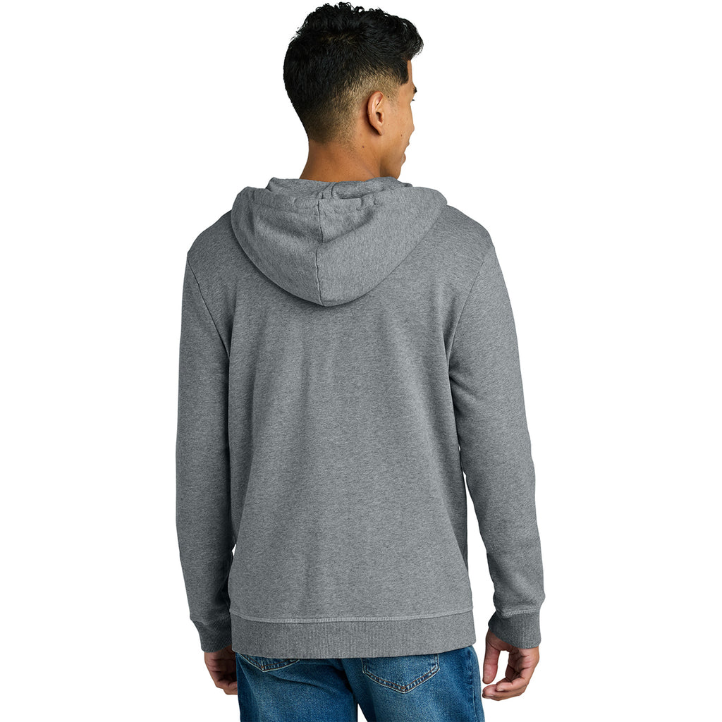 tentree Men's Grey Heather Organic Cotton Fleece Full-Zip Hoodie