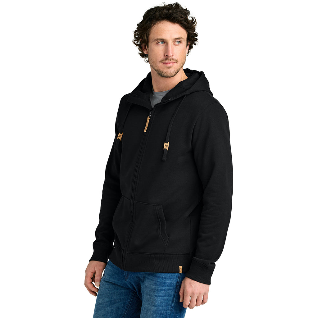 tentree Men's Meteorite Black Space Dye Fleece Full-Zip Hoodie