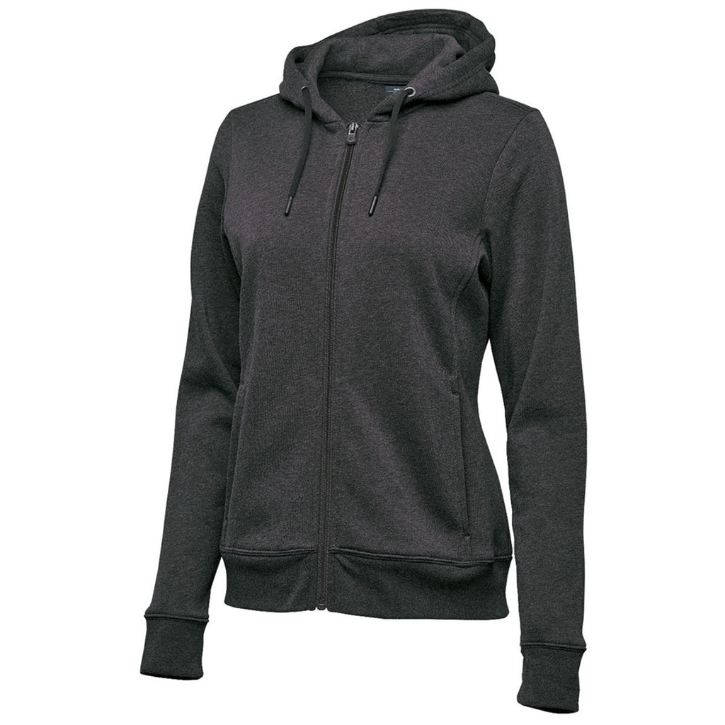 Stormtech Women's Charcoal Heather Monashee Fleece Full Zip Hoody