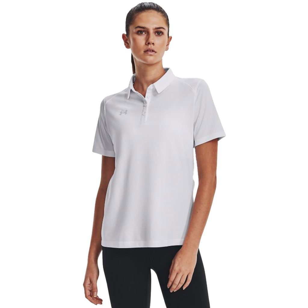 Under Armour Women's White Tech Team Polo