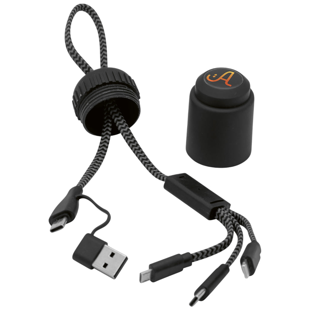 Rupt Black Versacord 5 In 1 Charging Cable