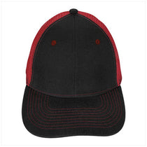 Koozie Black/Red Mid-Profile Accent Mesh Snapback Cap