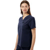 Jaanuu Women's Midnight Navy Rhena Essential 1-Pocket Scrub V-Neck Top