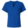 Jaanuu Women's Royal Blue Calix Fit & Flare Scrub V-Neck Top