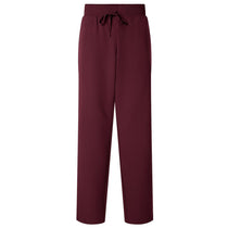 Jaanuu Women's Burgundy Xenos Essential Knit-Waist Scrub Pants