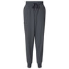 Jaanuu Women's Carbon Grey Silex Knit-Waist Scrub Joggers